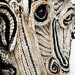 Арт-Объект из нитей Черно-Белый портрет Joana Schneider  варинант исполнения - 1 | Loft Concept в Санкт-петербурге