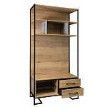 Стеллаж под TV в стиле лофт с открытыми полками и 2-мя ящиками Urban Style Space варинант исполнения - 2 | Loft Concept в Санкт-петербурге