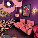 Картина Фламинго вышивка бисер Flamingo Beaded Wall Art варинант исполнения - 1 | Loft Concept в Санкт-петербурге