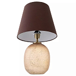 Настольная лампа с тканевым абажуром на овальном основании Lampshade on Oval Base варинант исполнения - 2 | Loft Concept в Санкт-петербурге