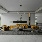 Светодиодная люстра Black LED Circle and Ball Lamp варинант исполнения - 7 | Loft Concept в Санкт-петербурге