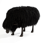 Банкетка Овечка черная Sheep Bench Black head down варинант исполнения - 2 | Loft Concept в Санкт-петербурге