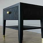 Прикроватная тумбочка с ящиком Elsa Dreams Black варинант исполнения - 3 | Loft Concept в Санкт-петербурге