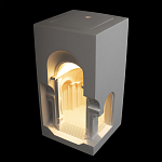 Встраиваемый в стену гипсовый светильник под покраску с арками и рельефными колоннами Antiquity Athena варинант исполнения - 3 | Loft Concept в Санкт-петербурге