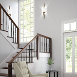 Бра с цилиндрическим тканевым абажуром белого цвета Feiss варинант исполнения - 2 | Loft Concept в Санкт-петербурге