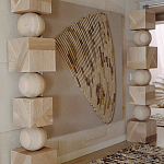 Декор настенный в Эко стиле рафия Malibu wall panel варинант исполнения - 1 | Loft Concept в Санкт-петербурге