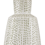 Настольная лампа с корпусом в форме вазы и белым абажуром Lots of Strokes варинант исполнения - 1 | Loft Concept в Санкт-петербурге