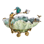 Чаша в виде листка лотоса с птицами Eden Garden варинант исполнения - 4 | Loft Concept в Санкт-петербурге