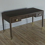 Письменный стол Elsa Dreams Walnut Шпон дерево с двумя ящиками варинант исполнения - 2 | Loft Concept в Санкт-петербурге