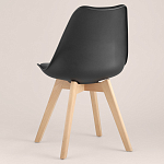 Стул с основой из пластика и мягким сиденьем Arvika Black варинант исполнения - 5 | Loft Concept в Санкт-петербурге