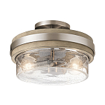 Потолочный светильник с прозрачным стеклянным плафоном с эффектом пузырьков Kichler варинант исполнения - 1 | Loft Concept в Санкт-петербурге