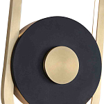 Бра с овальной рамойцвета латунь и черным кругом в центре Midnight Orbit варинант исполнения - 2 | Loft Concept в Санкт-петербурге