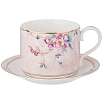 Чайный набор из фарфора с цветочным принтом на 6 персон 12 предметов Flower Porcelain Collection варинант исполнения - 1 | Loft Concept в Санкт-петербурге