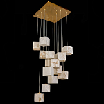 Люстра подвесная с квадратными плафонами из натурального камня Glowing Spheres варинант исполнения - 3 | Loft Concept в Санкт-петербурге