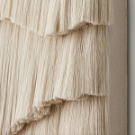 Светло-Бежевое Панно из нитей White Landscape Wall Hanging варинант исполнения - 3 | Loft Concept в Санкт-петербурге