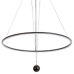 Светодиодная люстра Black LED Circle and Ball Lamp варинант исполнения - 1 | Loft Concept в Санкт-петербурге