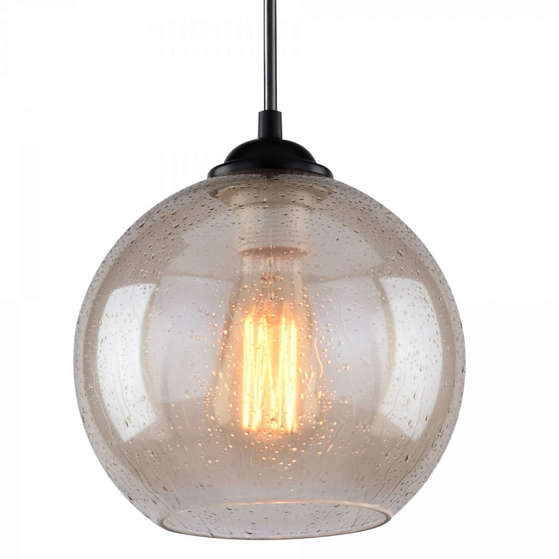 Подвесной светильник Drops Sphere Glass Pendant Lamp amber Янтарь (Amber) в Санкт-петербурге | Loft Concept 