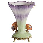 Ваза с цесарками из фарфора с бронзовыми элементами Garden of Eden варинант исполнения - 2 | Loft Concept в Санкт-петербурге