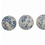  Набор керамических шаров с синей росписью Oriental Blue & White Ornament Vases варинант исполнения - 3 | Loft Concept в Санкт-петербурге