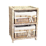 Стеллаж для детской с плетенным выдвижными корзинами Bow варинант исполнения - 2 | Loft Concept в Санкт-петербурге