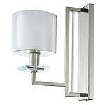 Бра с геометрическим каркасом из металла и цилиндрическим стеклянным плафоном Laurent варинант исполнения - 1 | Loft Concept в Санкт-петербурге