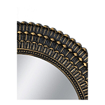 Зеркало круглое с текстурированным дизайном рамы Helios варинант исполнения - 4 | Loft Concept в Санкт-петербурге