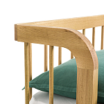 Кровать из массива дуба с пружинным блоком Mateta варинант исполнения - 6 | Loft Concept в Санкт-петербурге