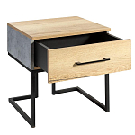 Тумба прикроватная с ящиком в стиле лофт Urban Style Space 2 варинант исполнения - 4 | Loft Concept в Санкт-петербурге