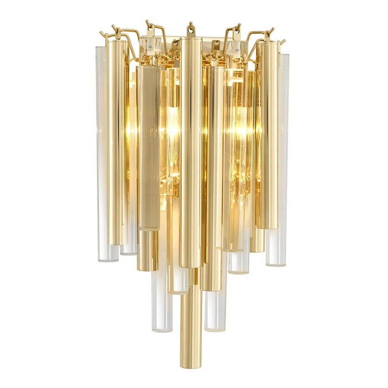 Бра Wall Lamp Gigi Gold Глянцевое золото Прозрачный (Transparent) в Санкт-петербурге | Loft Concept 