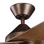 Потолочный вентилятор с тремя угловатыми лопастями Kichler варинант исполнения - 2 | Loft Concept в Санкт-петербурге