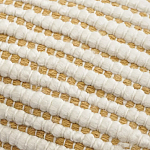 Чехол на подушку горчичного цвета с бахромой и объемным узором Ethnic mix варинант исполнения - 2 | Loft Concept в Санкт-петербурге