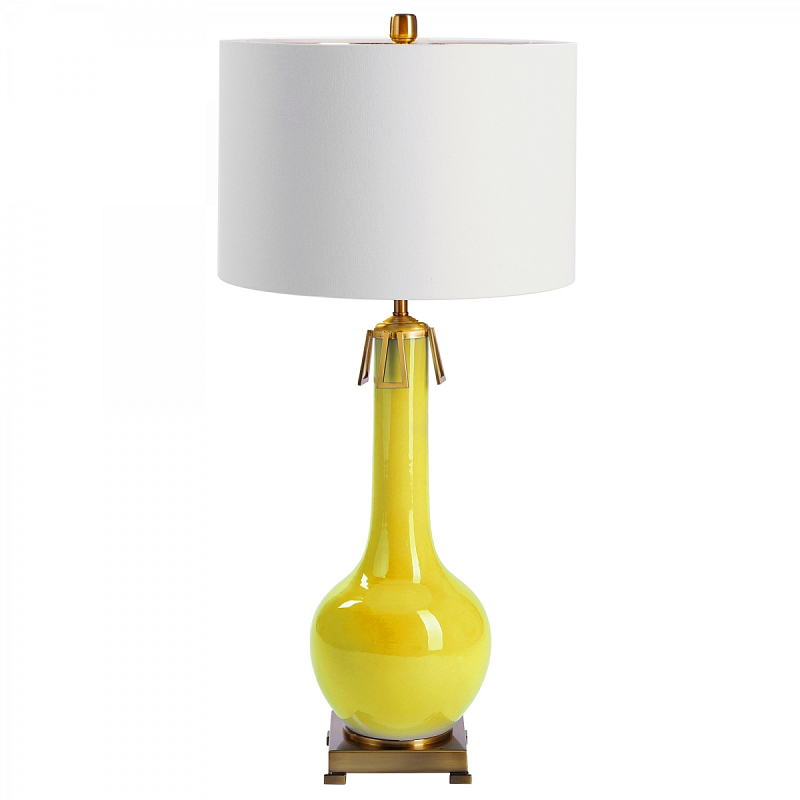 Настольная лампа COLORCHOOZER TABLE LAMP Yellow Белый Желтый в Санкт-петербурге | Loft Concept 