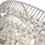 Люстра подвесная круглая с молочными стеклянными подвесками в форме капель Droplet Chandelier варинант исполнения - 3 | Loft Concept в Санкт-петербурге