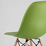 Пластиковый стул на ножках из массива бука Eames Green варинант исполнения - 3 | Loft Concept в Санкт-петербурге