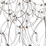 Люстра с тонким металлическим каркасом цвета хром Quasar варинант исполнения - 4 | Loft Concept в Санкт-петербурге