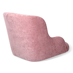 Стул с мягкой розовой обивкой из велюра и подъемно-поворотным механизмом на черных колесиках Harper Pink варинант исполнения - 3 | Loft Concept в Санкт-петербурге