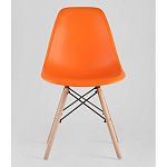 Пластиковый стул на ножках из массива бука Eames Orange варинант исполнения - 4 | Loft Concept в Санкт-петербурге