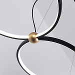 Люстра подвесная светодиодная черный металл Ring Horizontal варинант исполнения - 14 | Loft Concept в Санкт-петербурге