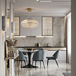 Круглая люстра с хрустальным декором Langlais Crystal Brass Chandelier варинант исполнения - 3 | Loft Concept в Санкт-петербурге