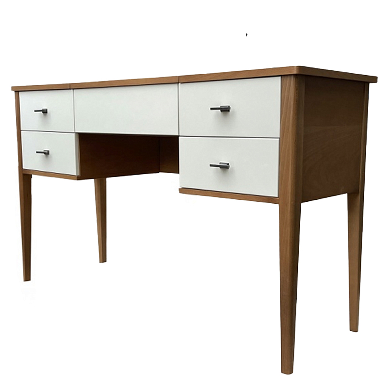 Стол письменный из массива бука Tasteful Furniture Table Коричневый Слоновая кость  в Санкт-петербурге | Loft Concept 