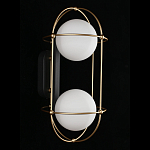 Бра настенное с 2 белыми плафонами Karina варинант исполнения - 3 | Loft Concept в Санкт-петербурге