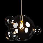 Подвесной светильник со стеклянными плафоном в виде шара и золотыми деталями & Coombes варинант исполнения - 3 | Loft Concept в Санкт-петербурге