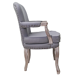 Кресло Aubrey Classical Armchair grey flax варинант исполнения - 1 | Loft Concept в Санкт-петербурге