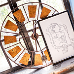 Часы настенные из металла в стиле лофт Clock with History варинант исполнения - 3 | Loft Concept в Санкт-петербурге