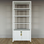 Стеллаж со стеклянными полками Elsa Dreams White варинант исполнения - 6 | Loft Concept в Санкт-петербурге