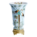 Ваза из фарфора с бронзовыми элементами Tropical Garden варинант исполнения - 1 | Loft Concept в Санкт-петербурге