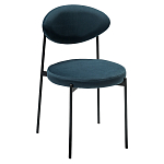 Стул металлический с мягкой спинкой и сиденьем из велюра Alfie Chair варинант исполнения - 3 | Loft Concept в Санкт-петербурге