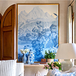 Обои ручная роспись Le Brésil Mer Bleue варинант исполнения - 3 | Loft Concept в Санкт-петербурге