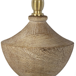 Настольная лампа деревянная с белым абажуром Wooden Table Lamp варинант исполнения - 3 | Loft Concept в Санкт-петербурге