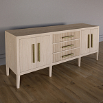 Буфет Primo с тремя ящиками и двумя фасадами Светлый дуб варинант исполнения - 2 | Loft Concept в Санкт-петербурге